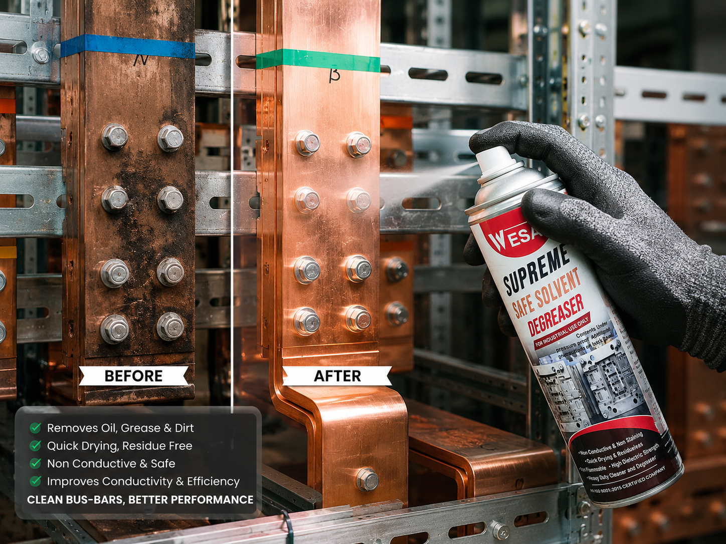Wesaf Supreme Safe Solvent Degreaser (On-Line Contact Cleaner) - Image 4